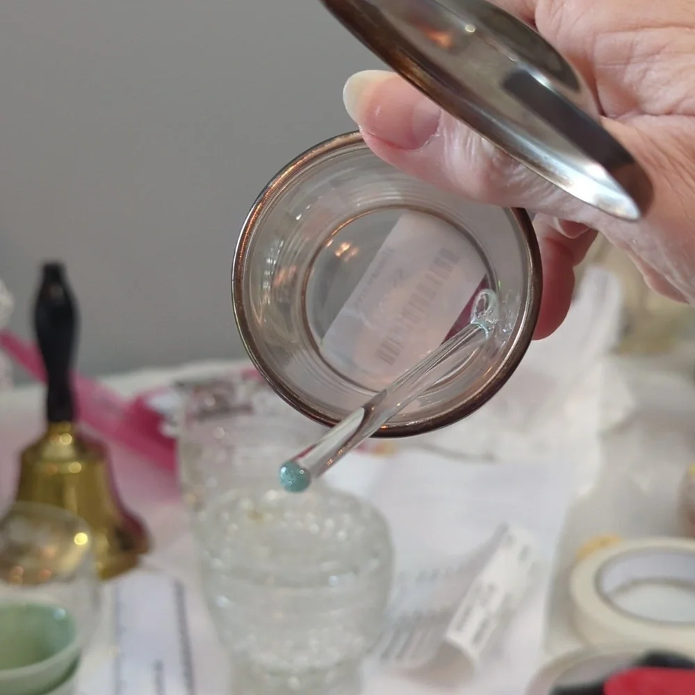 Vintage Glass Condiment Jar
